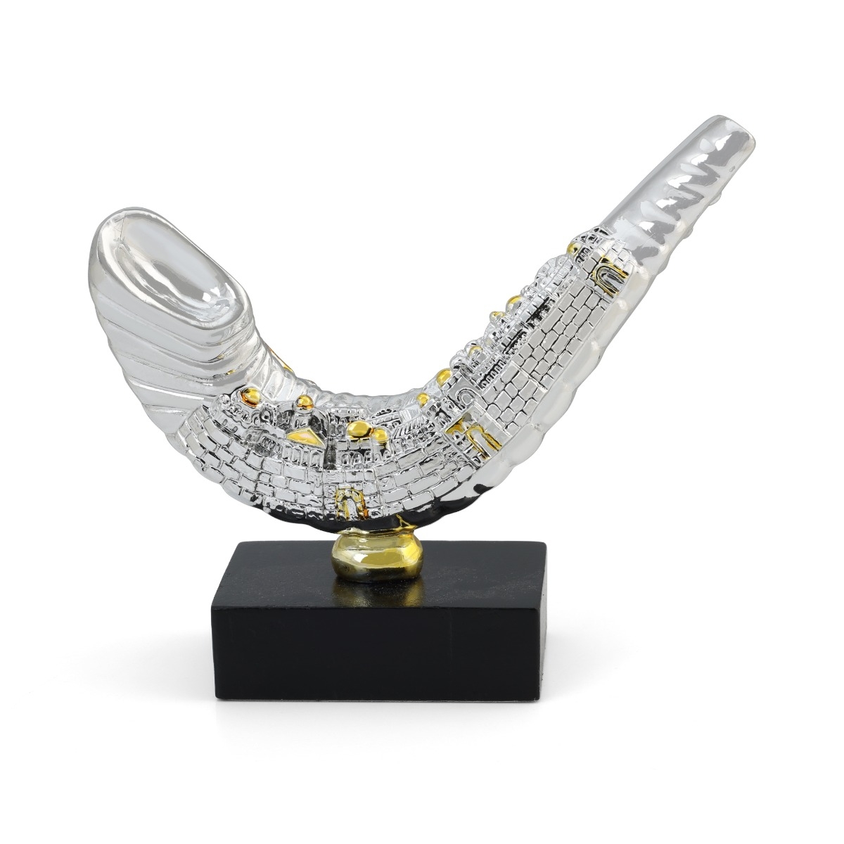 Large Silver Plated Shofar Miniature main product photo