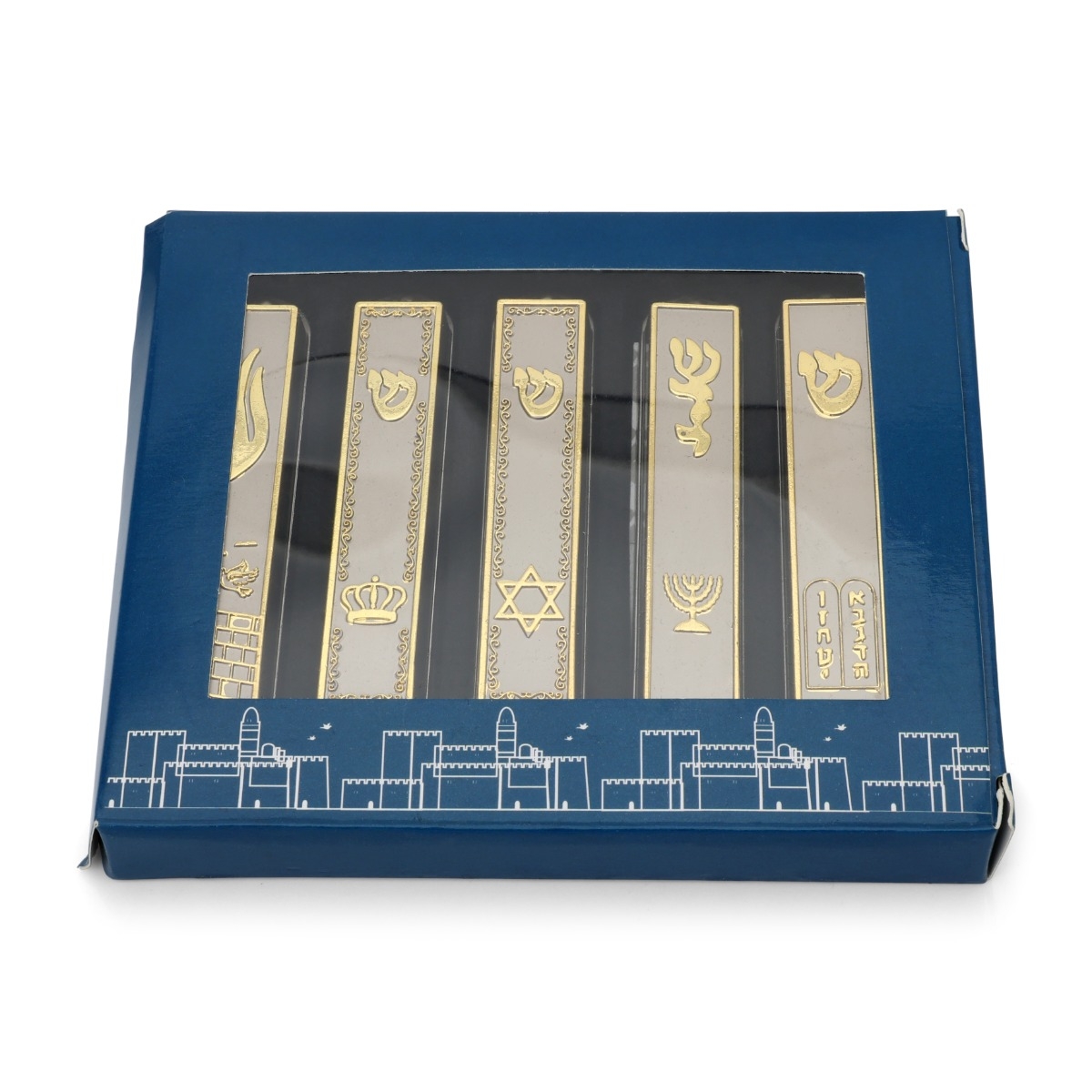 Set of 5 Mezuzah Cases - Variety of Designs main product photo