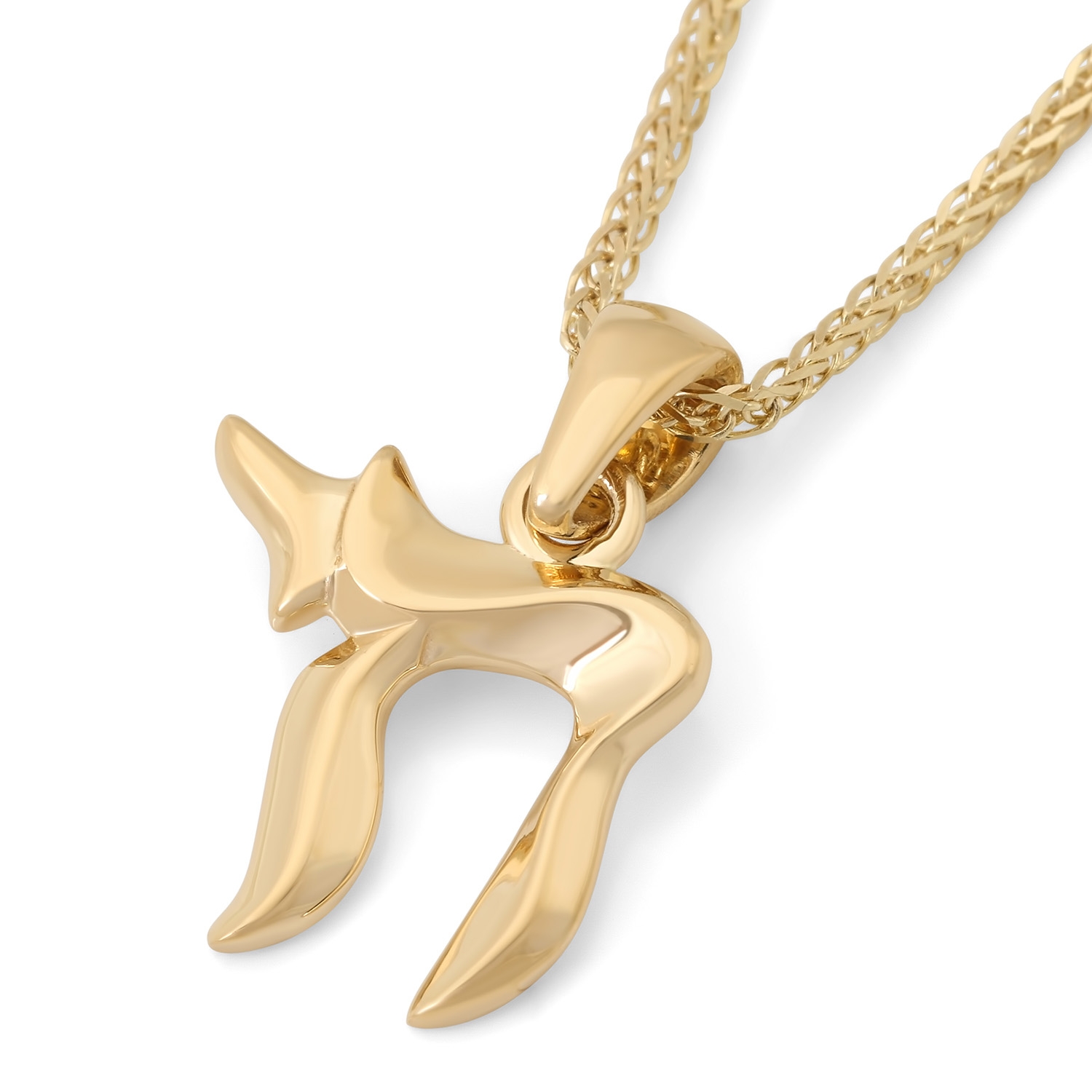 14K Gold Chai Pendant Necklace for Women main product photo