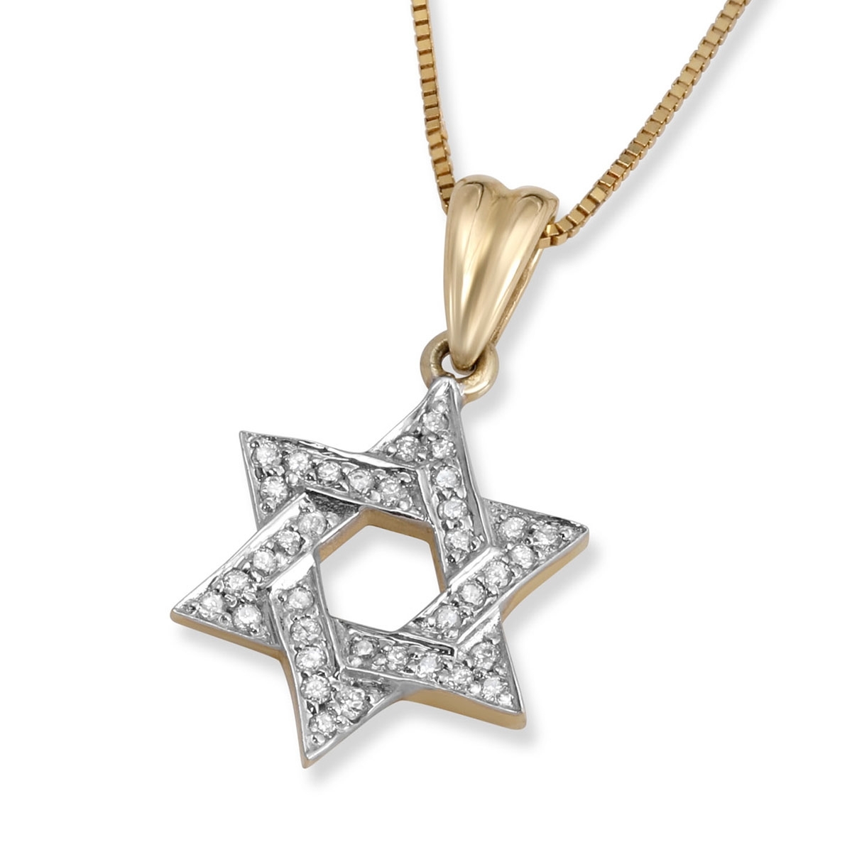 Diamond-Accented 14K Gold Star of David Pendant Necklace for Women main product photo