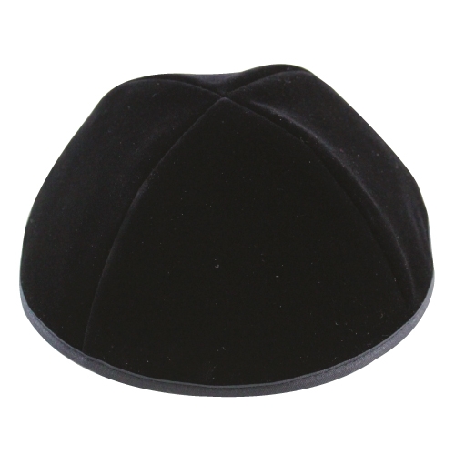 Black Velvet Traditional Kippah main product photo