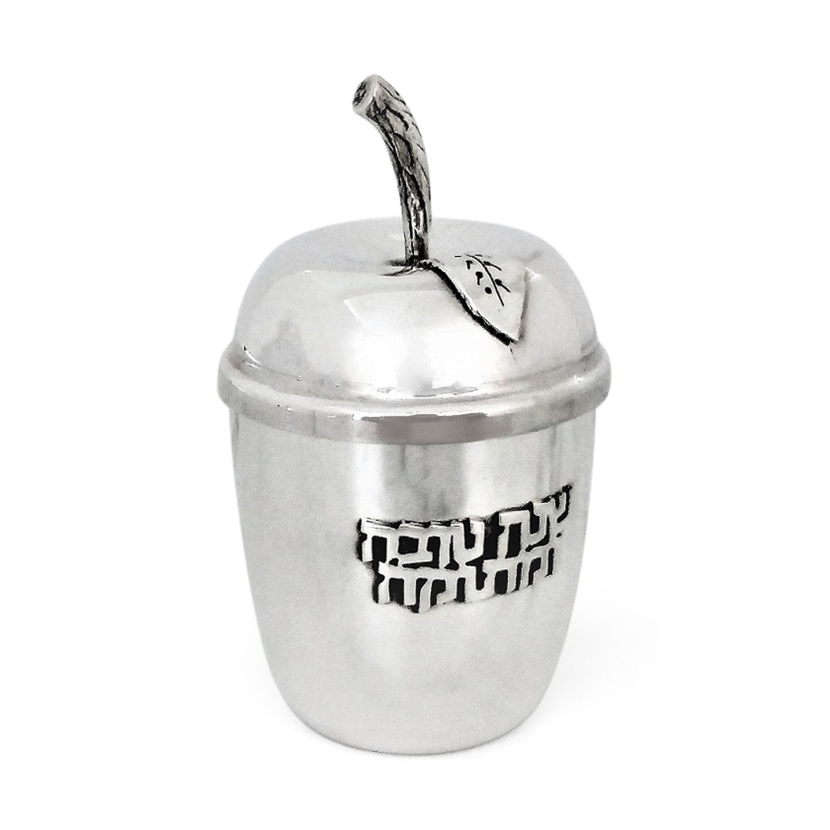 Bier Judaica 925 Sterling Silver Rosh Hashanah Apple Honey Dish main product photo