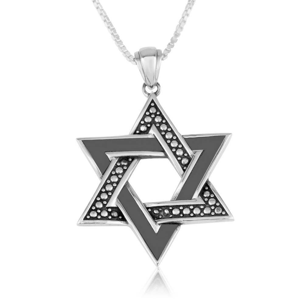 Marina Jewelry Fashionable 925 Sterling Silver Star of David Pendant Necklace main product photo