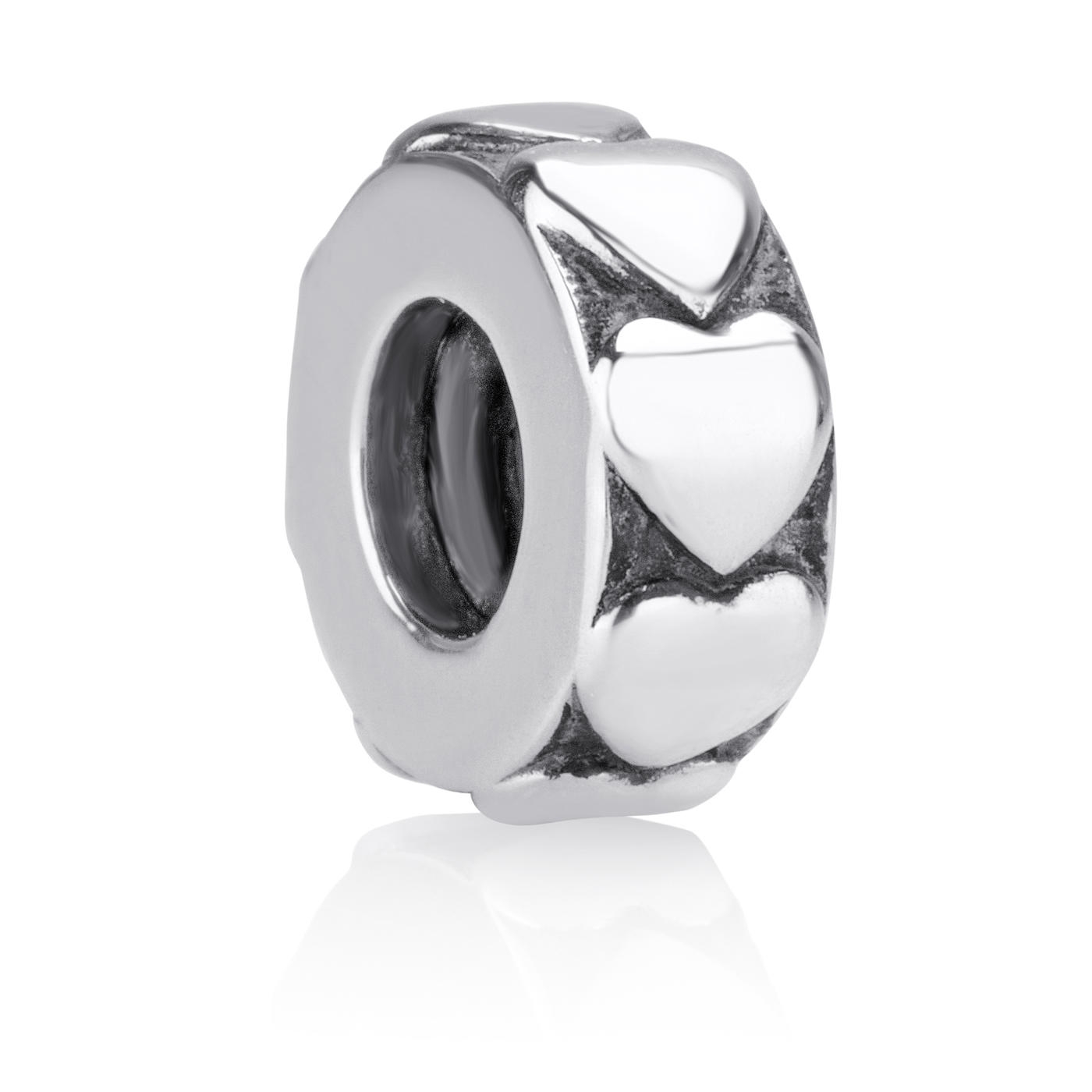 Marina Jewelry Stopper Charm - Hearts main product photo