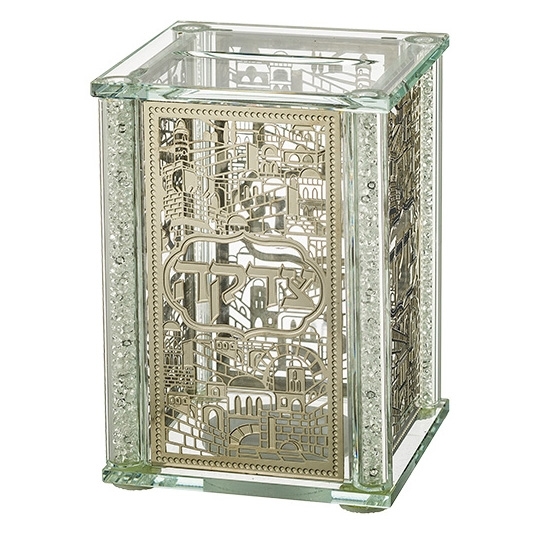City of Jerusalem Crystal Tzedakah Box main product photo