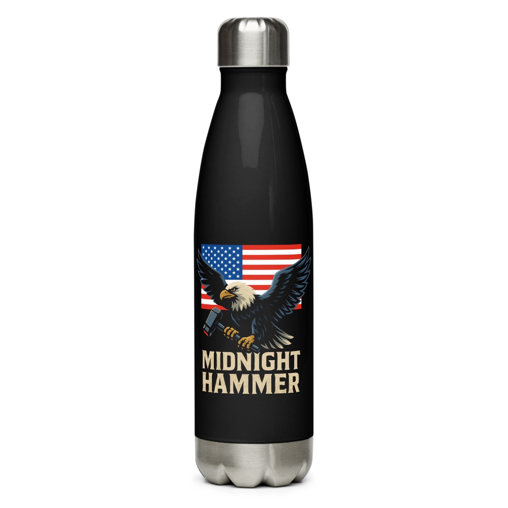 Midnight Hammer Stainless Steel Water Bottle - Inspired by a Legendary U.S. Mission main product photo