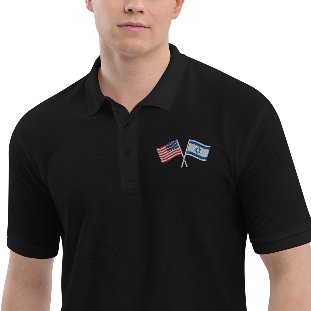 USA-ISRAEL Flags Men's Polo Shirt main product photo