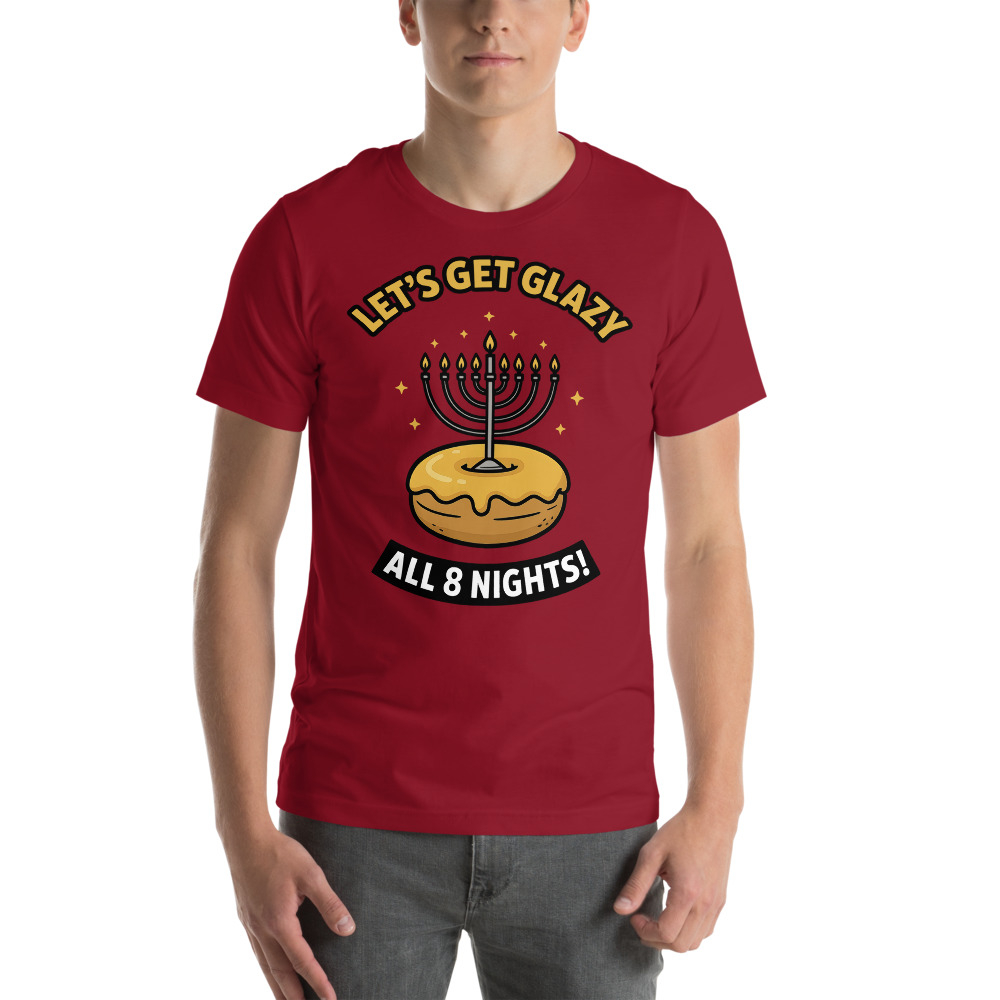 Let's Get Glazy Hanukkah T-Shirt main product photo