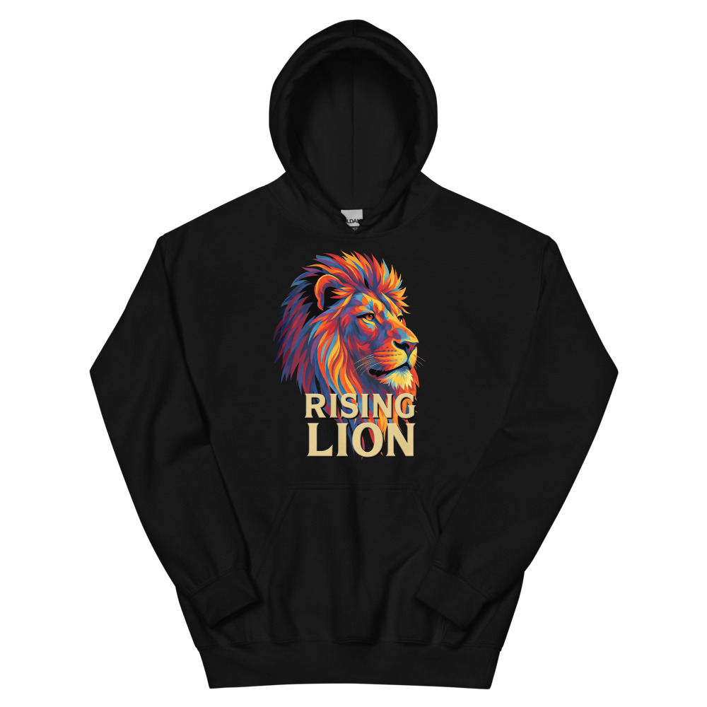 Rising Lion Pop Art Unisex Hoodie main product photo
