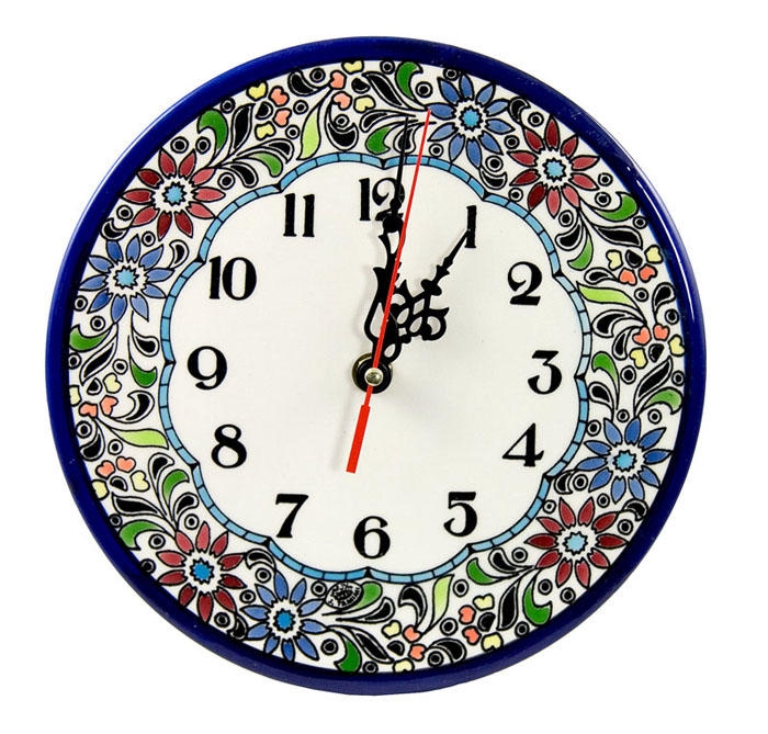 Flowers Clock (Large). Armenian Ceramic main product photo