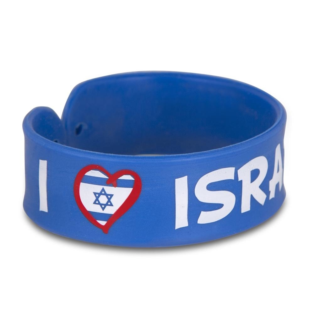 I Love Israel Rubber Bracelet main product photo