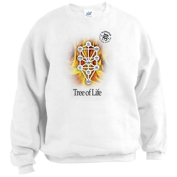Kabbalah Sweatshirt - Tree of Life (Sefirot). White main product photo