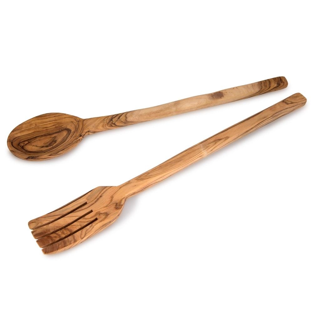 Olive Wood Salad Server Set main product photo