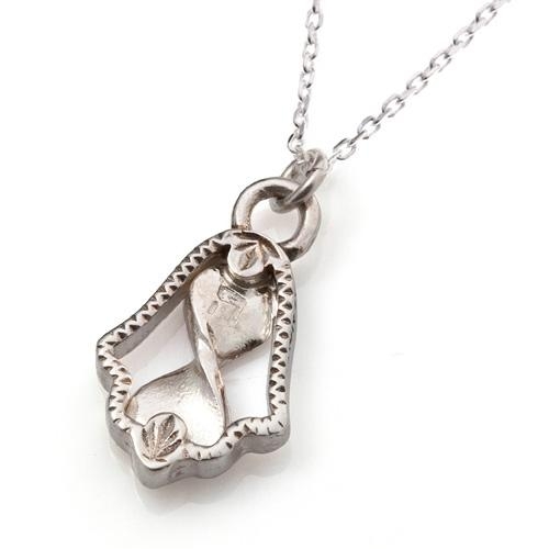 Silver Hamsa Necklace for Matchmaking and Love main product photo