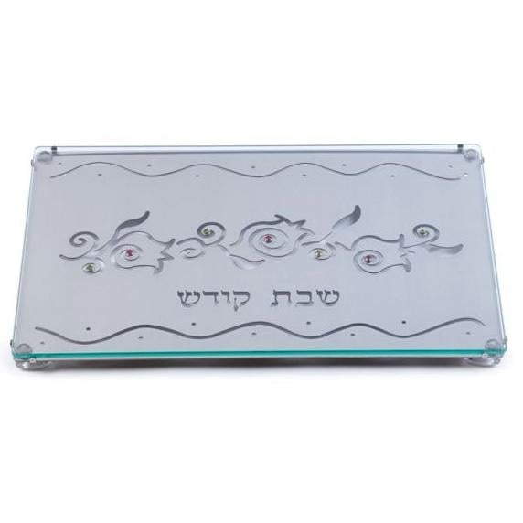 Stainless Steel Challah Board: Tulips. Lily Art main product photo