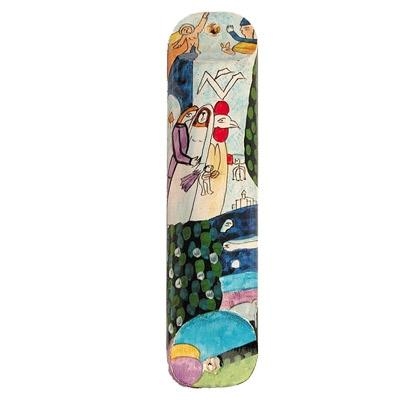 Yair Emanuel Large Wooden Mezuzah - Figures main product photo