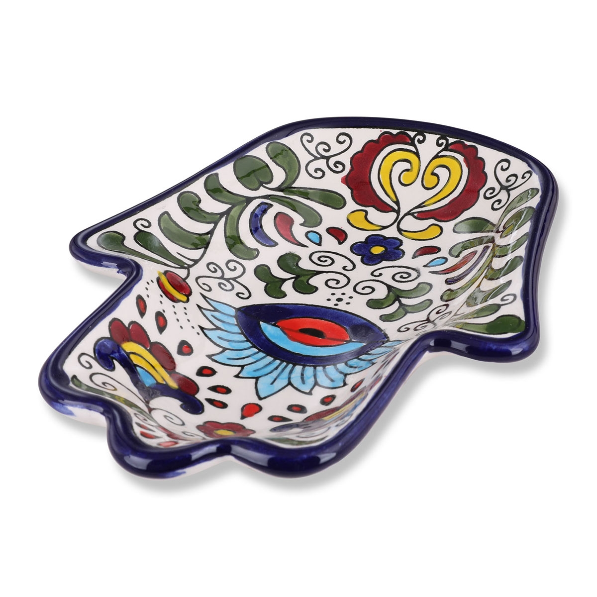 Armenian Ceramic Hamsa Bowl – Evil Eye main product photo