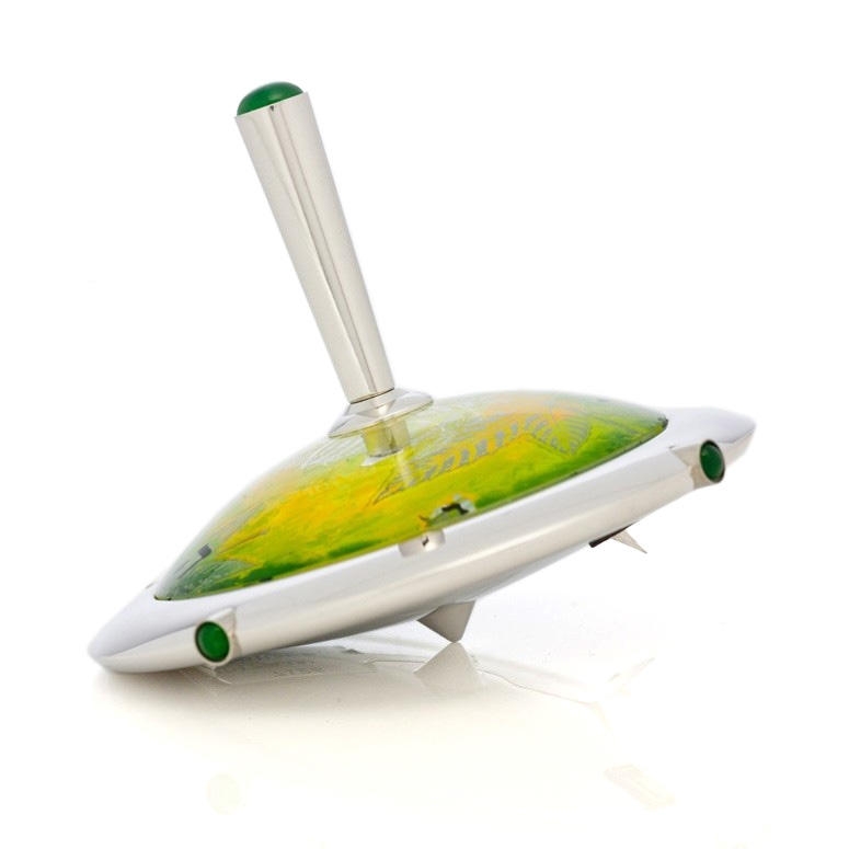 Avi Luvaton Rainbow Collection: Green Dreidel main product photo