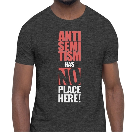 Antisemitism Has No Place Here Unisex T-Shirt main product photo
