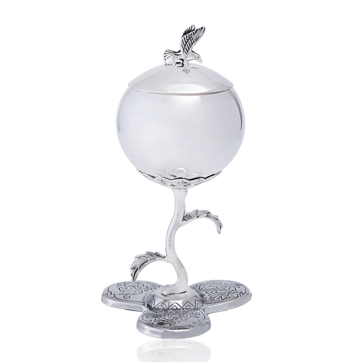 925 Sterling Silver Apple Kiddush Cup main product photo