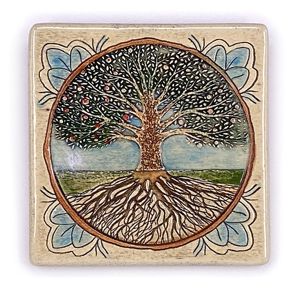 Art in Clay Handmade Ceramic Tree of Life Plaque Wall Hanging main product photo