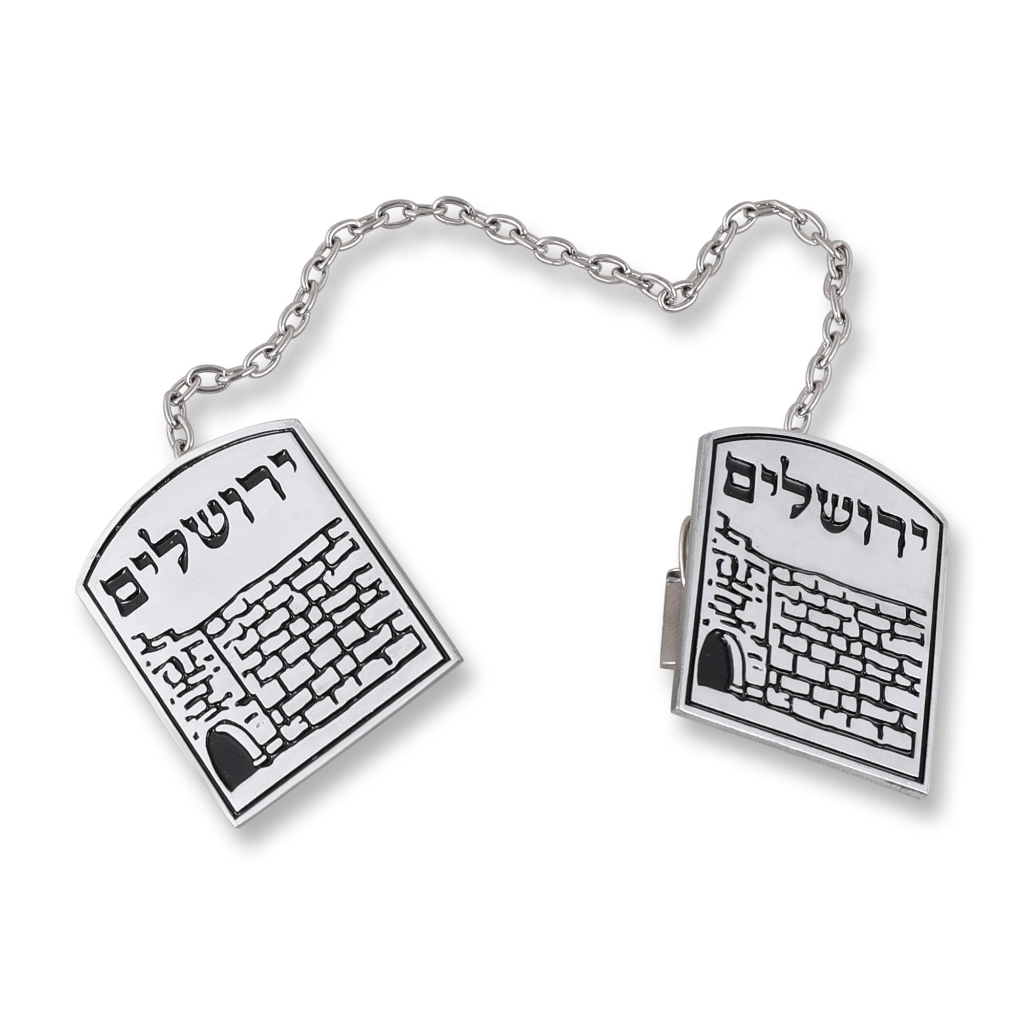 Nickel Jerusalem Tallit Clips main product photo