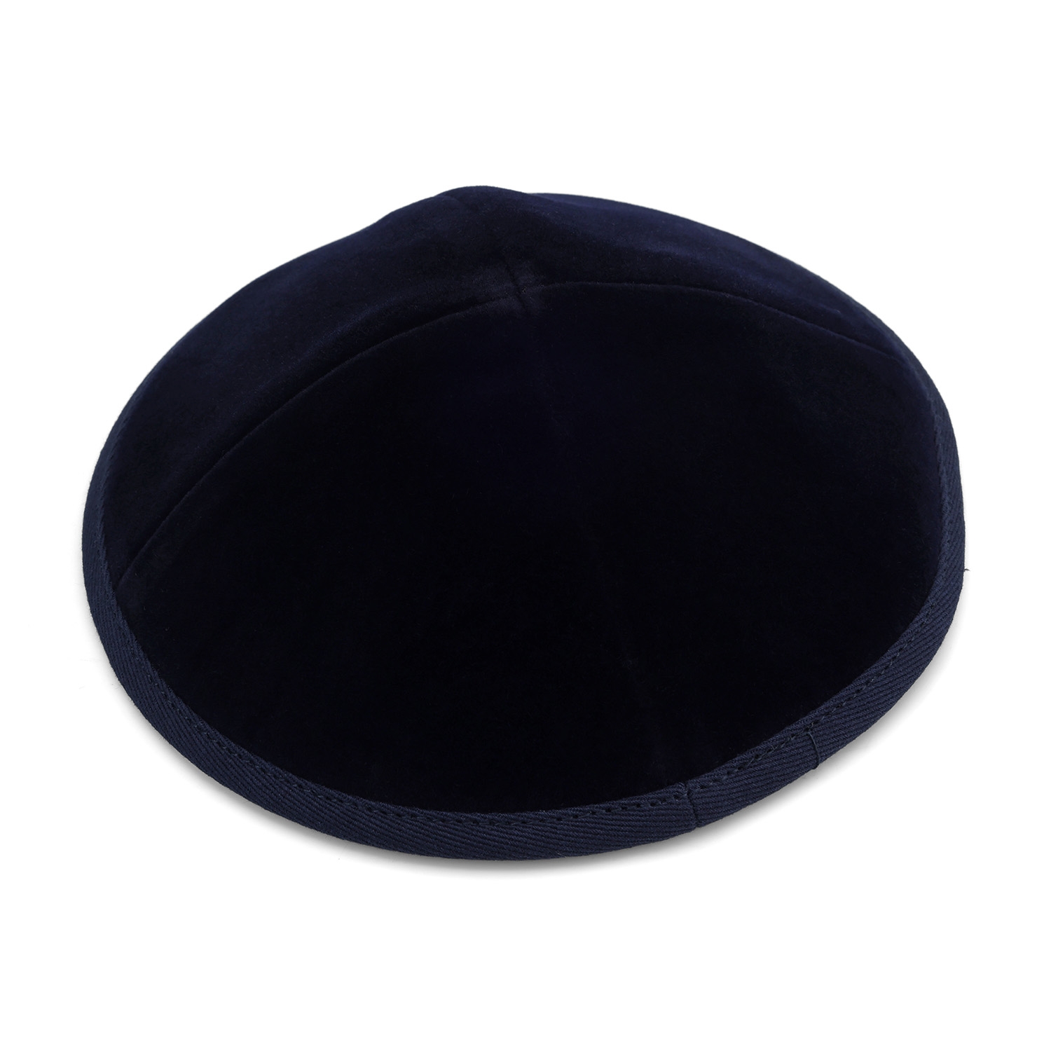 Dark Blue Velvet Kippah main product photo