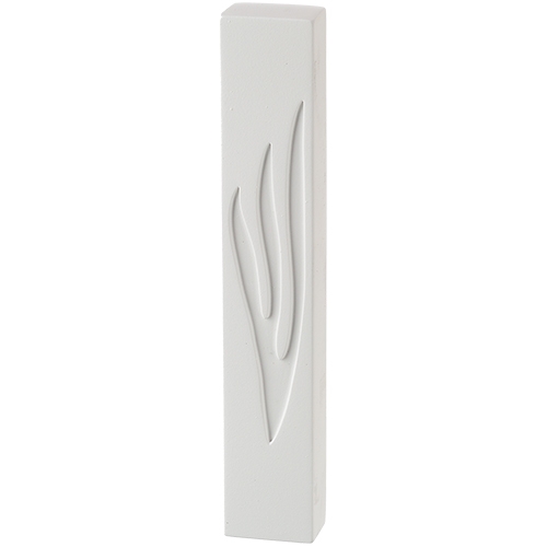 White Slab Outdoor Mezuzah Case main product photo