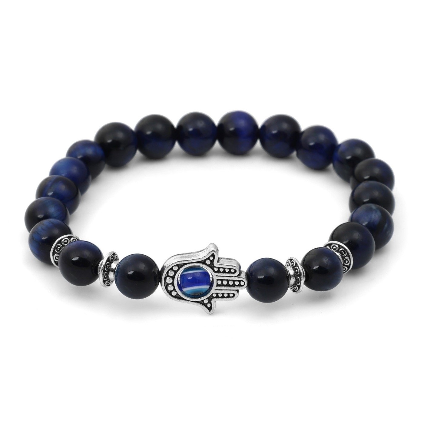Beaded Hamsa and Evil Eye Kabbalah Bracelet main product photo