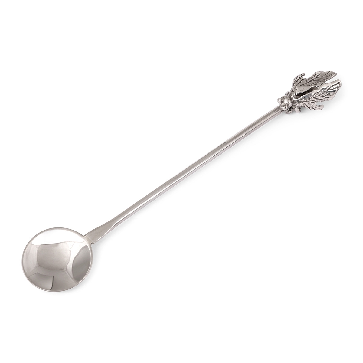 Bier Judaica 925 Sterling Silver Honey Spoon With Bee Design main product photo
