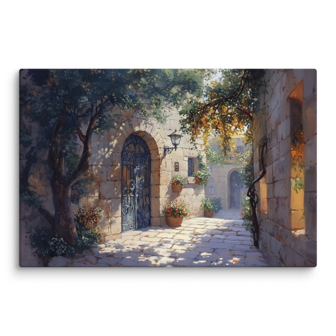 Beit HaKerem Jerusalem Neighborhood Canvas Wall Art main product photo
