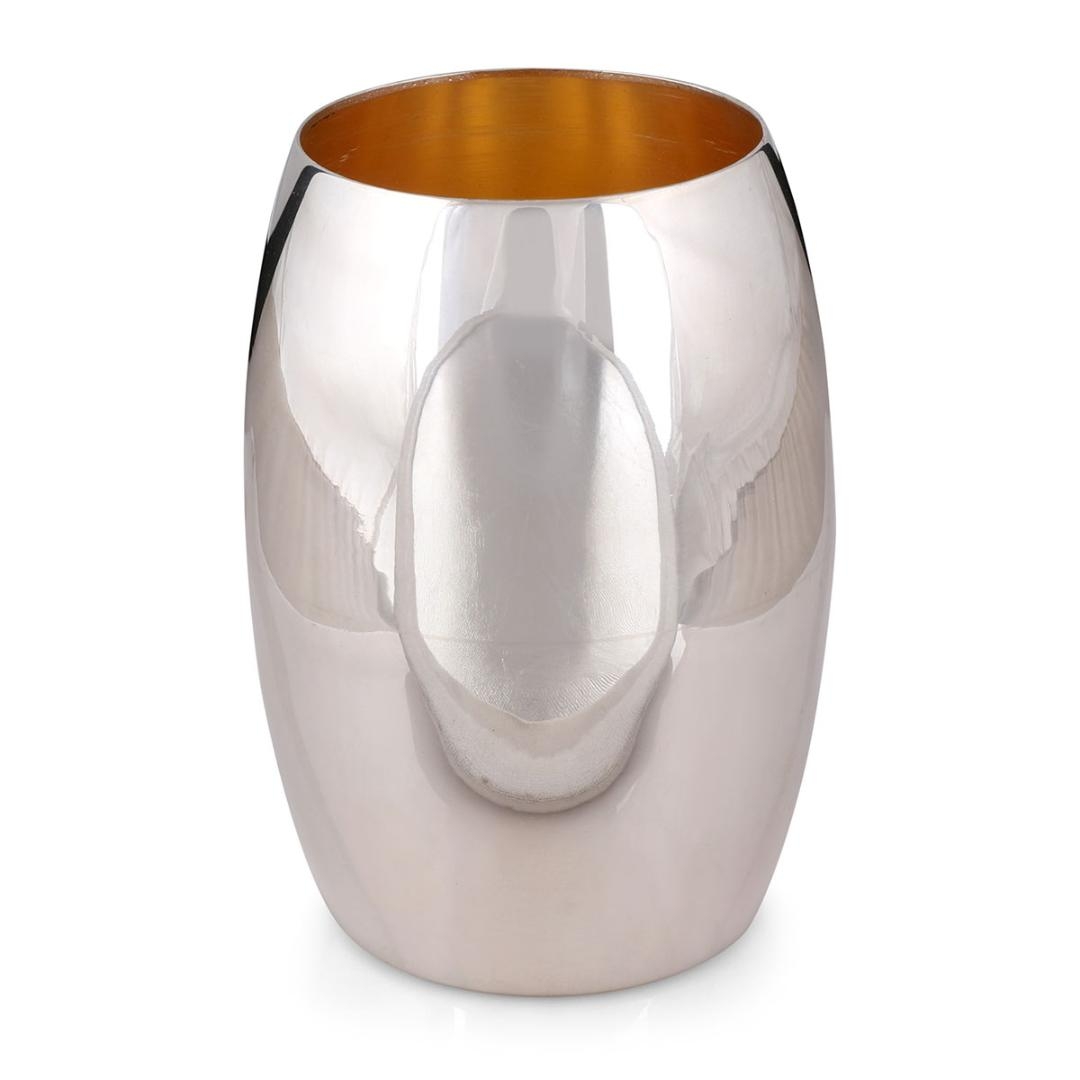 Bier Judaica 925 Sterling Silver Barrel Kiddush Cup main product photo