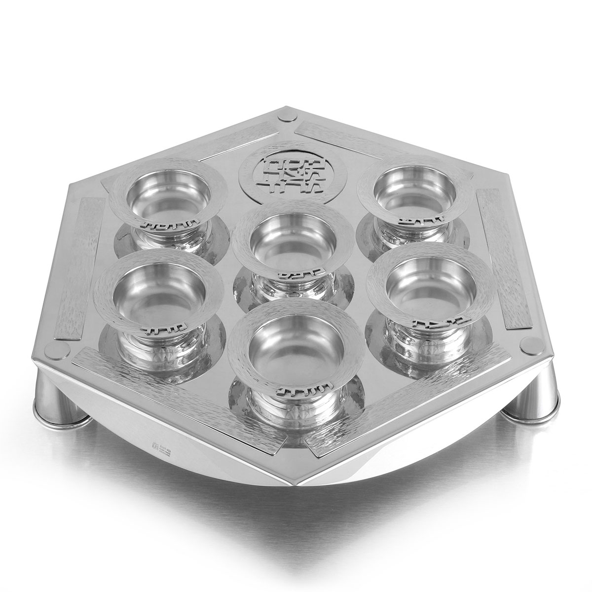 Luxurious Seder Plate By Bier Judaica (925 Sterling Silver) main product photo