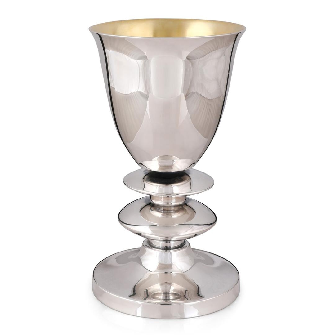 Bier Judaica 925 Sterling Silver 'Pita' Kiddush Cup main product photo