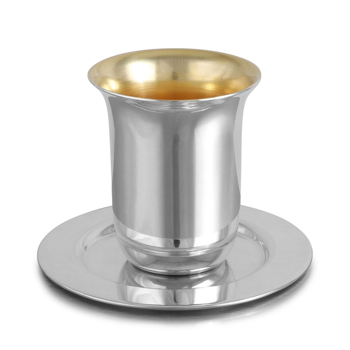 Bier Judaica Classic 925 Sterling Silver Kiddush Cup Set main product photo