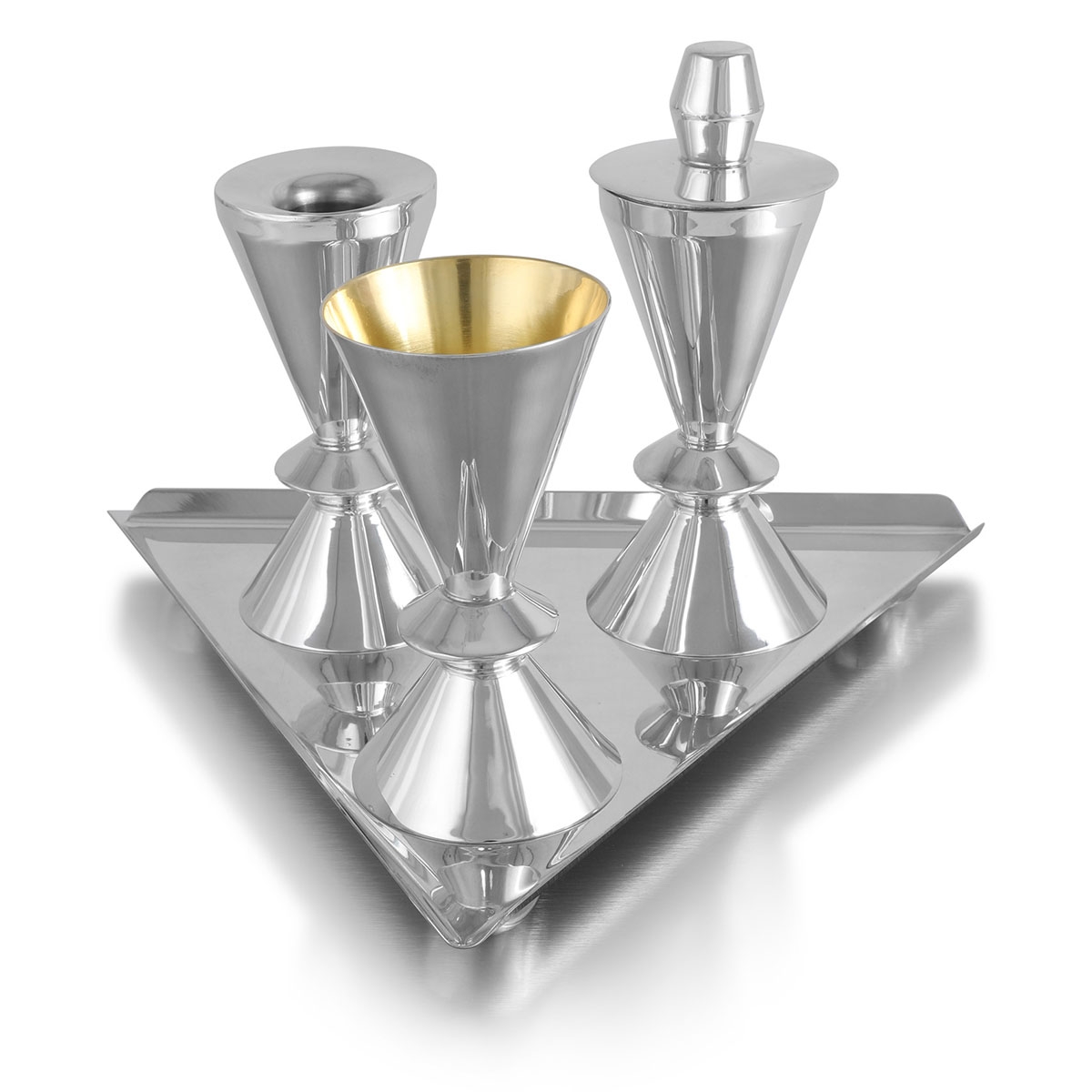 Bier Judaica Deluxe 925 Sterling Silver Havdalah Set main product photo