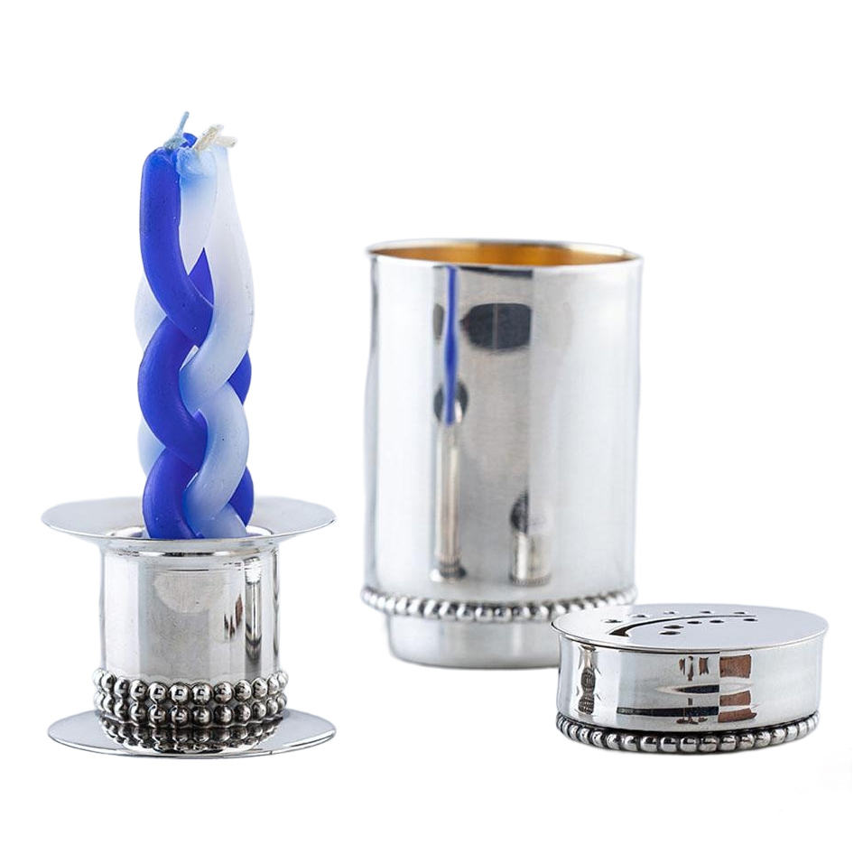 Bier Judaica Sterling Silver Travel Havdalah Set main product photo
