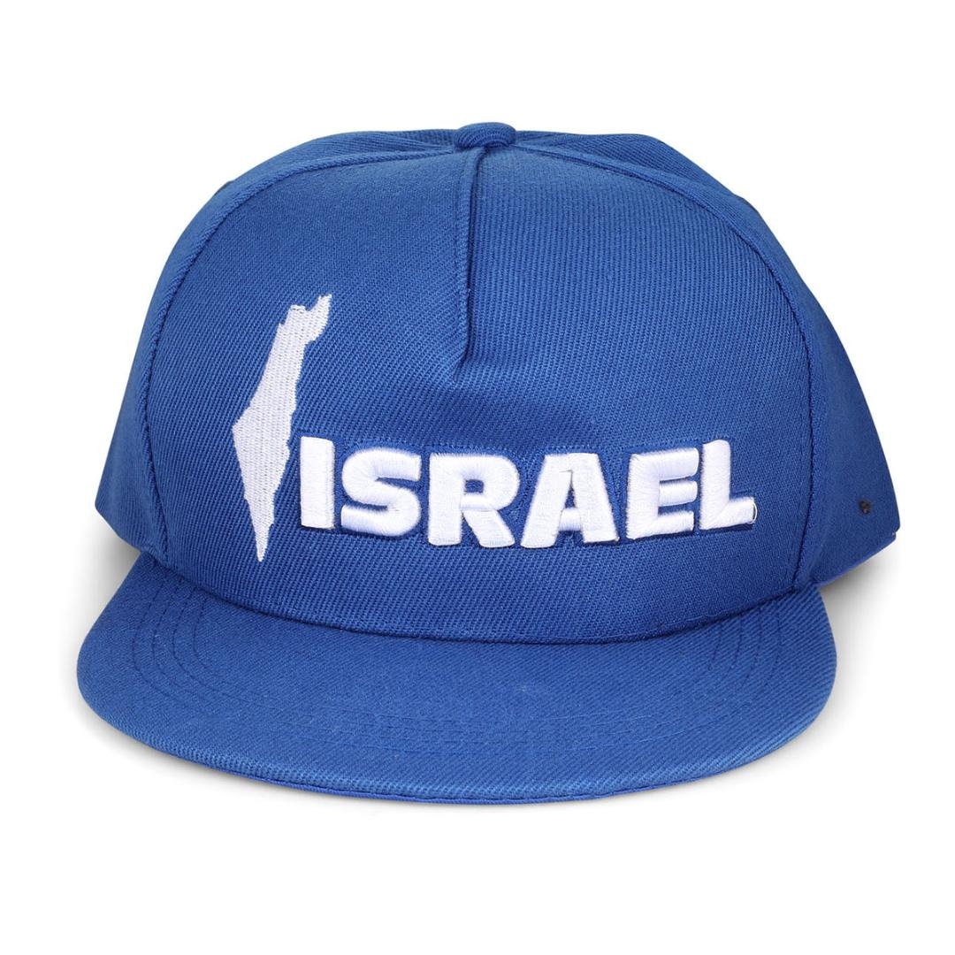 Blue Israel Cap with Map Outline main product photo
