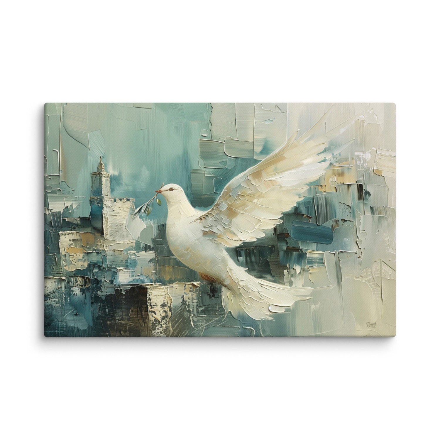 Jerusalem Dove Print on Canvas main product photo