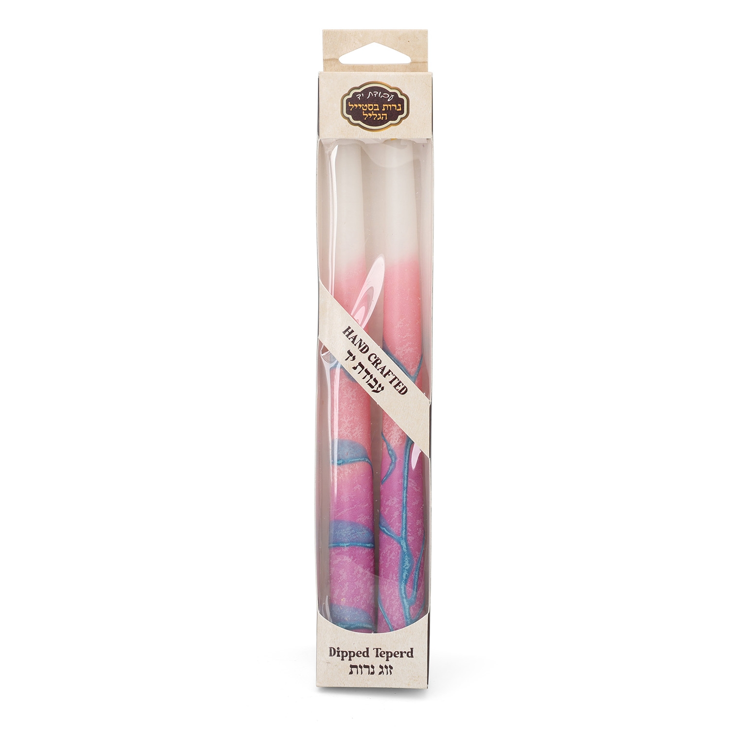 Dipped Taper Handmade Candles – Pink and Purple  main product photo