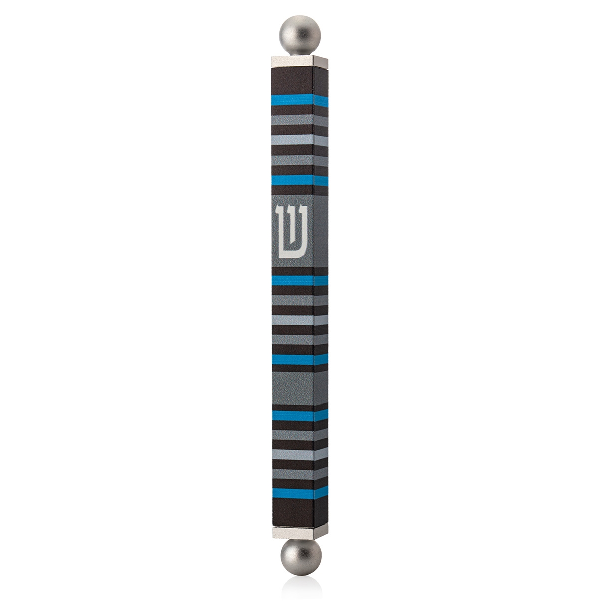 Dorit Judaica Colored Stripes Mezuzah Case with Shin main product photo