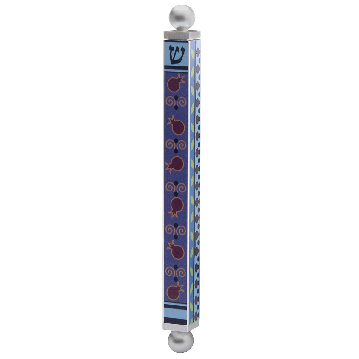 Dorit Judaica Pomegranates Mezuzah Case with Shin main product photo