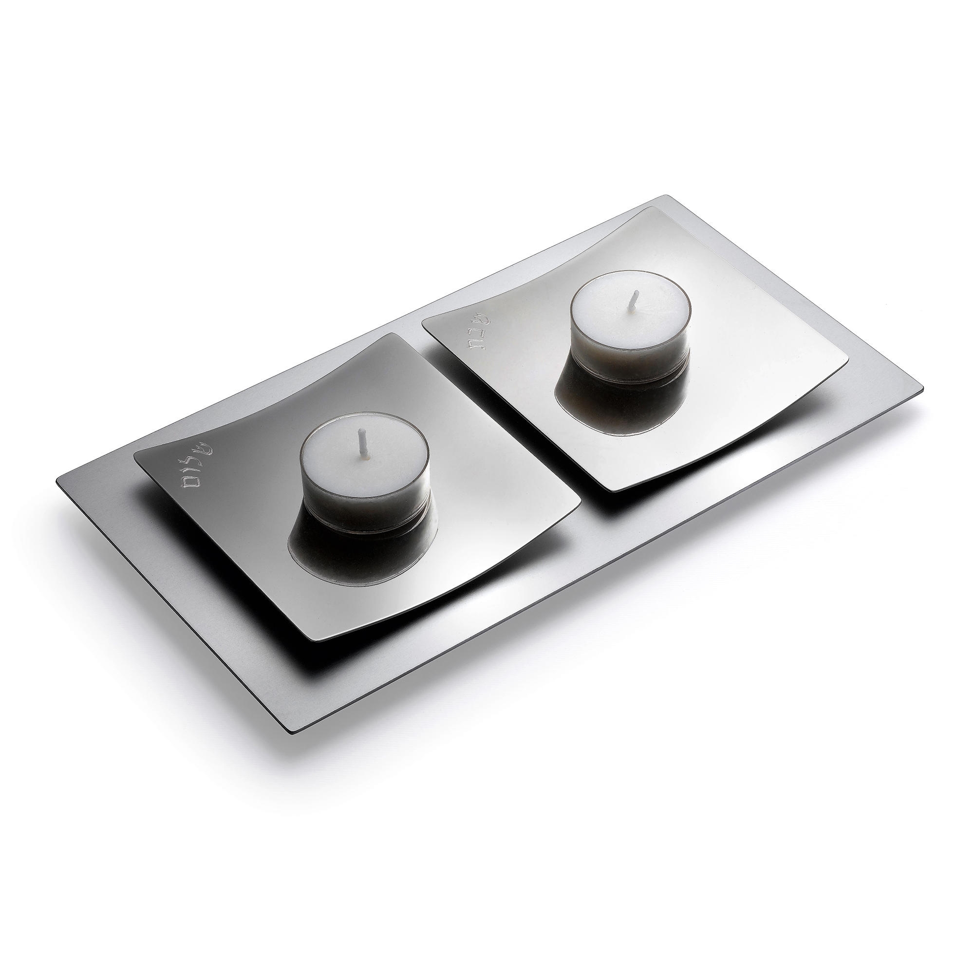 Laura Cowan Dune Shabbat Candlesticks main product photo