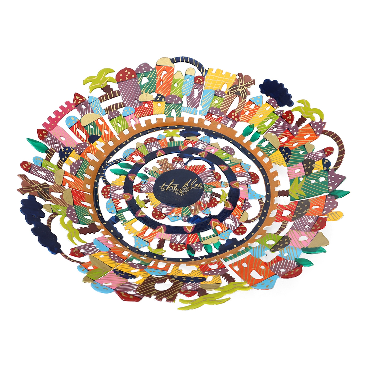 Personalized Hand Painted Laser Cut Bowl - Jerusalem main product photo