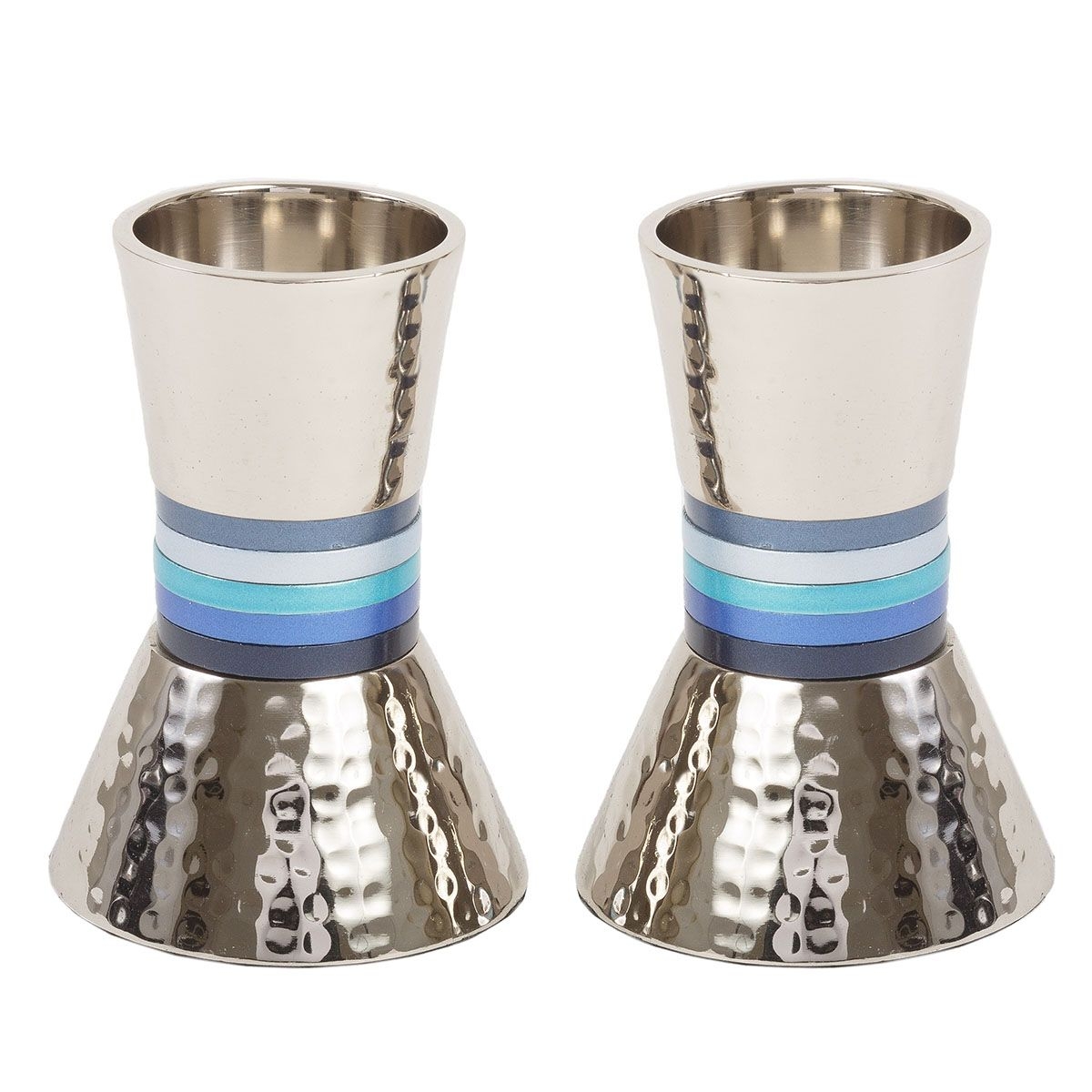 Yair Emanuel Hammered Nickel Candlesticks main product photo