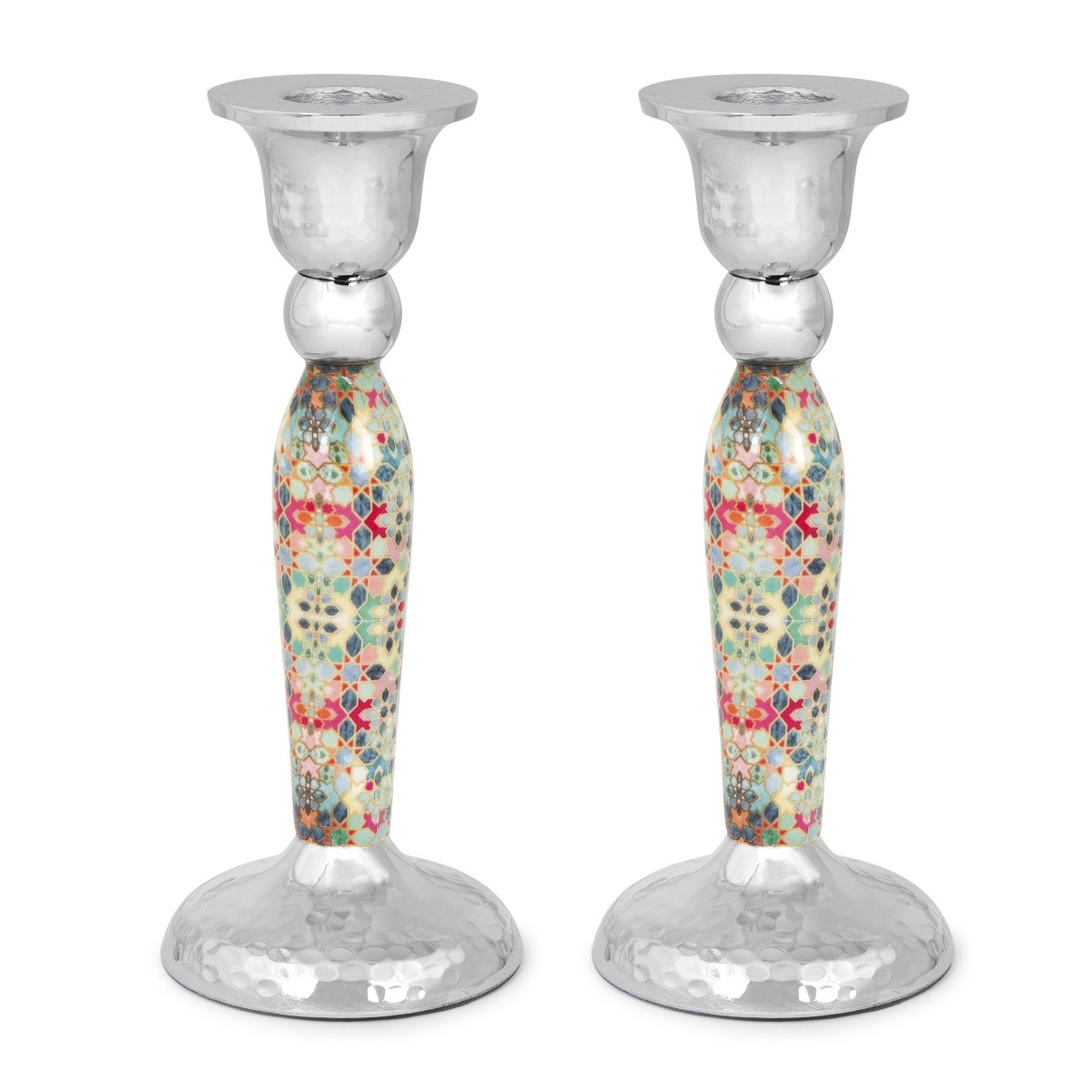 Yair Emanuel Modern Candlesticks – Mosaic Design main product photo