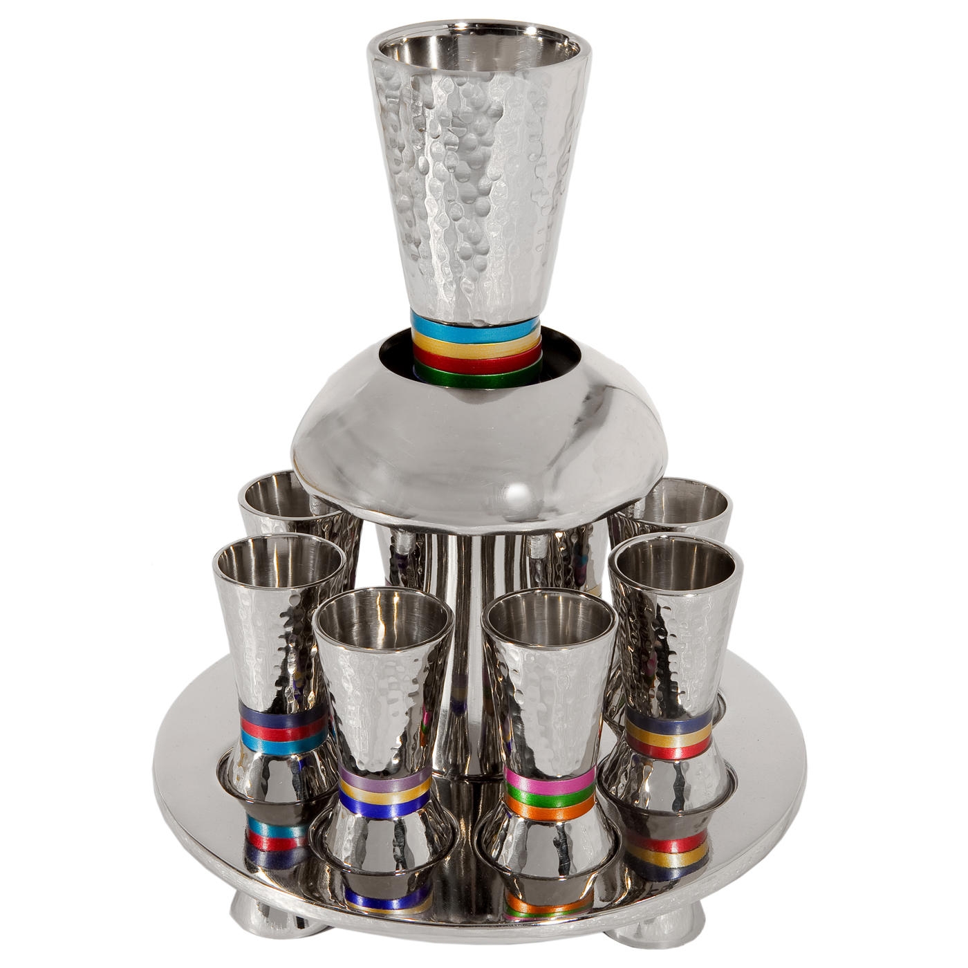 Yair Emanuel Textured Nickel Kiddush Fountain main product photo