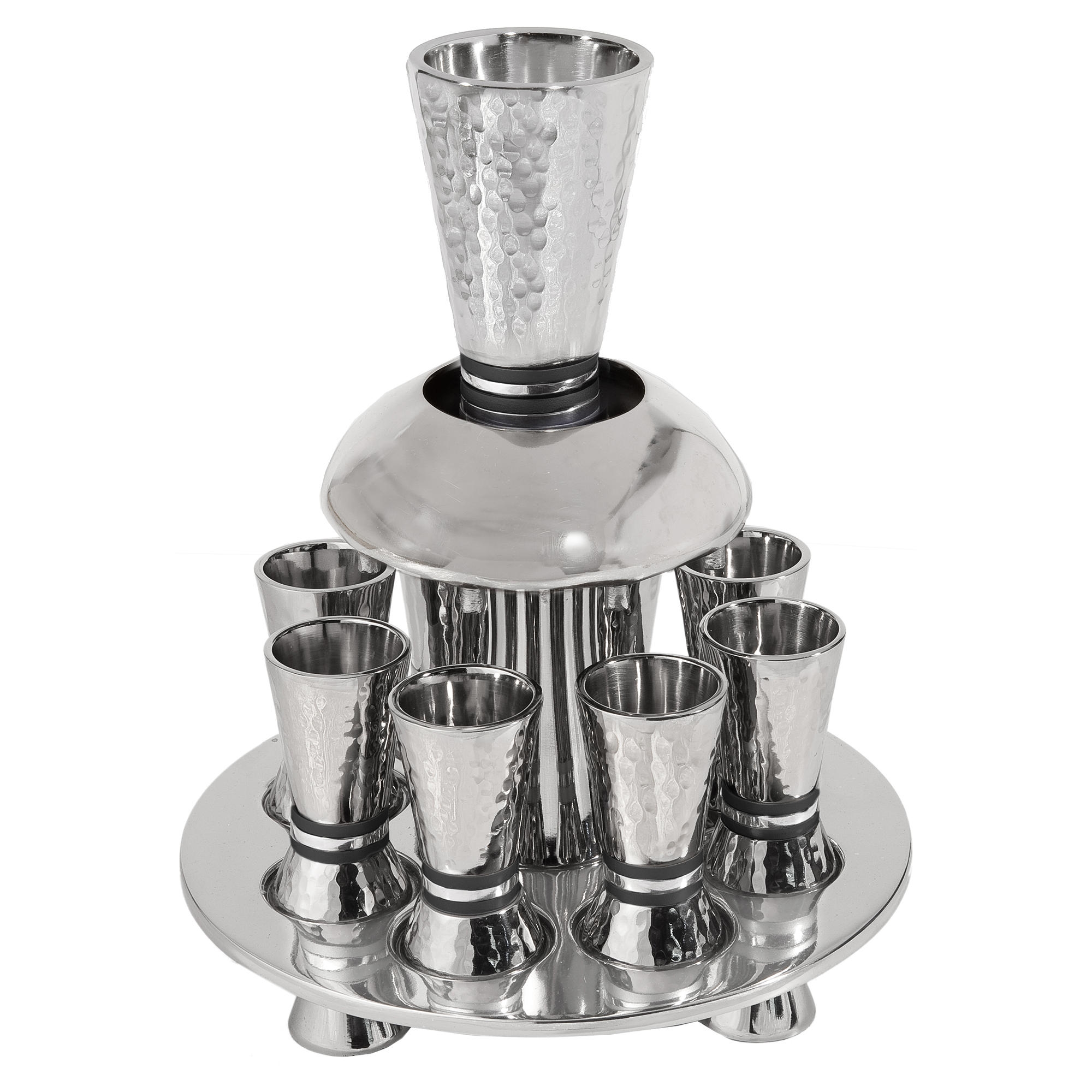 Yair Emanuel Textured Nickel Kiddush Fountain - Variety of