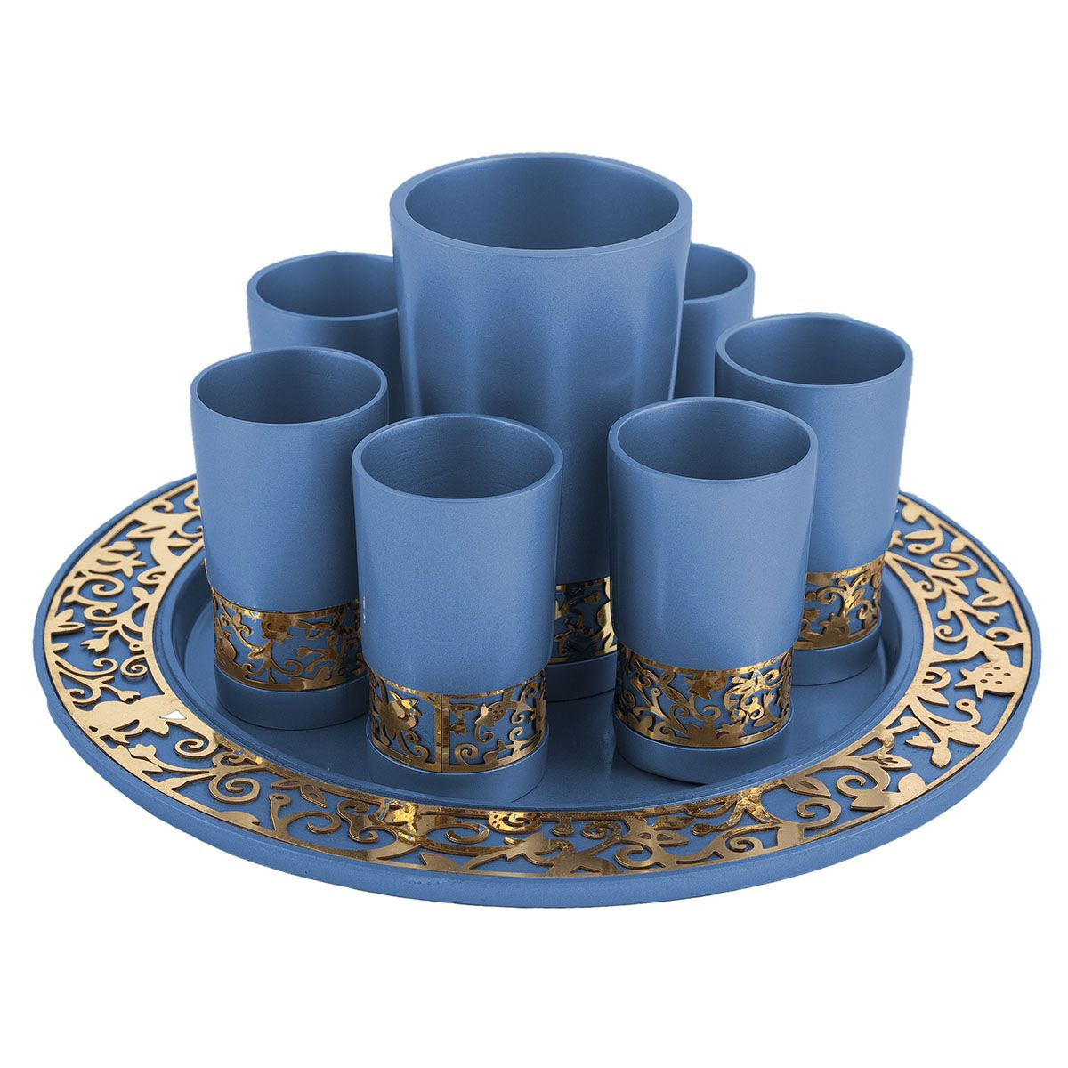 Yair Emanuel Pomegranate Kiddush Cup Set - Variety of Colors main product photo