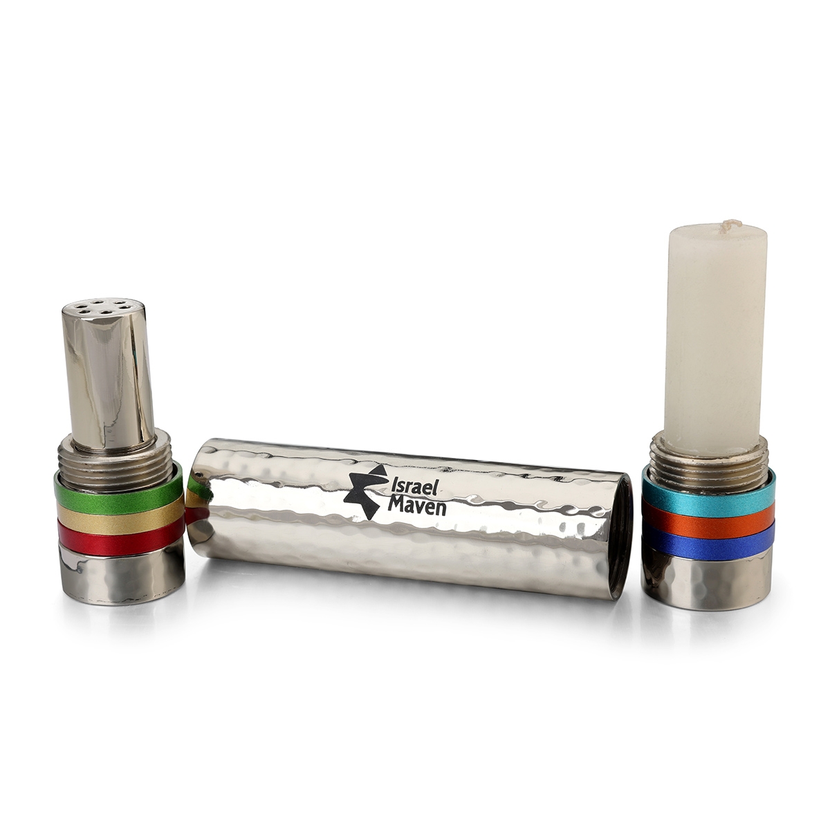 Personalized Hammered Nickel Havdalah Set from Yair Emanuel main product photo